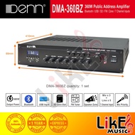 DENN DMA-360BZ Public Address 4-Zone Selector USB Amplifier (Mono 100V)
