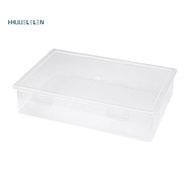Plastic File Organizer Transparent Square Storage Box A4 Storage Box File Storage Box