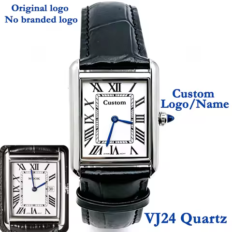Personalized Custom Logo & Name Unisex Watch Birthday Anniversary Gift For Him And Her For Seiko Tan
