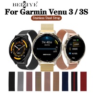 Garmin Venu 3 smart watch Metal Magnetic watch strap Garmin Venu 3s Replacement breathable Stainless Steel watch band