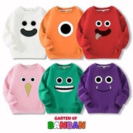 NEW🏫 GARTEN OF BANBAN DOLL SWEATSHIRT HOODIE ROBLOX 斑斑幼稚園幼兒園玩偶毛公仔玩具 小童中童大童衣服 小朋友冬季 無帽長䄂衛衣