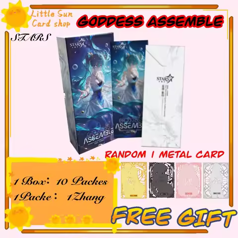 Original Goddess Feast STARS-GODDESS ASSEMBLE Laser Ticket Goddess Story Waifu Card Anime Character