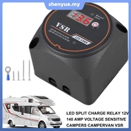 Dual Battery Isolator 12V 140AMP IP68 Waterproof Battery Voltage Sensitive Relay with Indicator Ligh