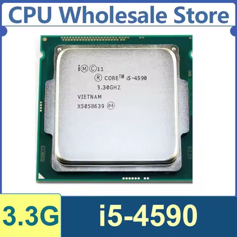 Intel Core I5-4590 4 Core 4 Thread 3.30GHz 84W 6MB Cache 22nm LGA1150 SRQ12 DDR3 1600 MHz Haswell La
