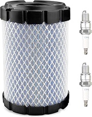 11013-0807 Air Filter with 2 Spark Plug for Kawasaki FT691V, FT730V, FT730, FT651V 4 Stroke Engine F