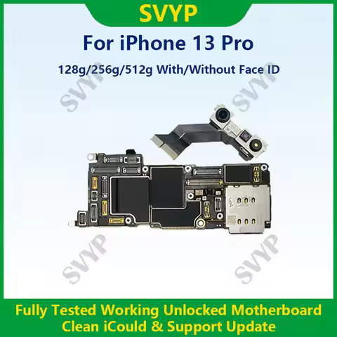 Fully Tested Authentic Motherboard For iPhone 13 Pro 128g/256g/512g Unlocked Mainboard With Face ID 