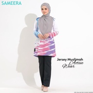 Sameera Jersey Muslimah Active Wear White