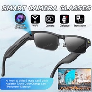 Smart AI Glasses With 8MP HD Camera Chat GPT Touch Sport Sunglasses Bluetooth Call Video Music Playe