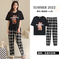 Plus Size Cotton pajamas plus size pyjamas baju tidur wanita baju tido