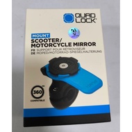 QUAD LOCK Mirror Mount Mobile Phone Holder Scooter/Motorcycle -