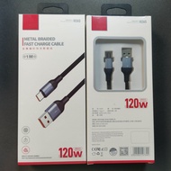 Flash Charge Fully Compatible Fast Charge Data Cable for Android TPye-C Phone Quick Charging Red Fru