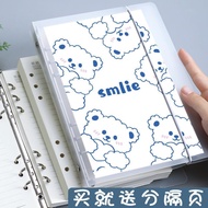 Jiaranheng b5 Loose-leaf Notebook Detachable Notebook Simple Grid Notebook English Notebook Scrapboo