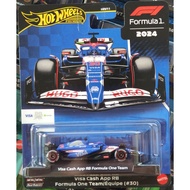 HOTWHEELS CAR CULTURE PREMIUM SERIES 2024 FORMULA 1 VISA CASH APP RB F1 TEAM 22 TSUNODA 30 LAWSON DI
