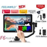 FEELWORLD F6 Plus V2 6 Inch 3D LUT Touch Screen DSLR Camera Field Monitor IPS Video Peaking Focus As