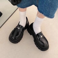 (FullBox QC) Giày đốc nữ đế răng cưa da bóng cao cấp hình sao DOXSAO