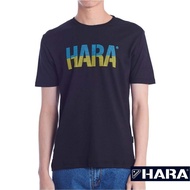 [ ลดล้างสต๊อก! ] Hara ฮาร่า ของแท้ เสื้อยืดผู้ชาย แขนสั้น คอกลม สีดำ สกรีนลาย Cotton 100% สวมใส่สบาย รุ่นHMTS-0230-02