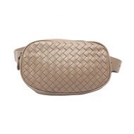 [二手] Bottega BOTTEGA VENETA腰包，Intrecciato，米色皮革，Intrecciato 腰包，男女通用，二手 A