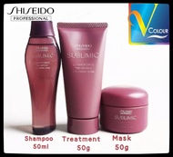 Shiseido Professional Sublimic Luminoforce mini travel set (Shampoo, treatment and mask)