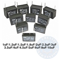 SENJU Capacitor Fan Motor Terminal Pin CBB61 450V 1uF ~ 12uF Compatible with Panasonic, KDK, Deka, A