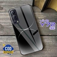 HP (J77) Casing VIVO Y72 5G Glass Case - VIVO Y52 5G - VIVO Y72 CASE - NEWEST VIVO Y52 - Glass Softc