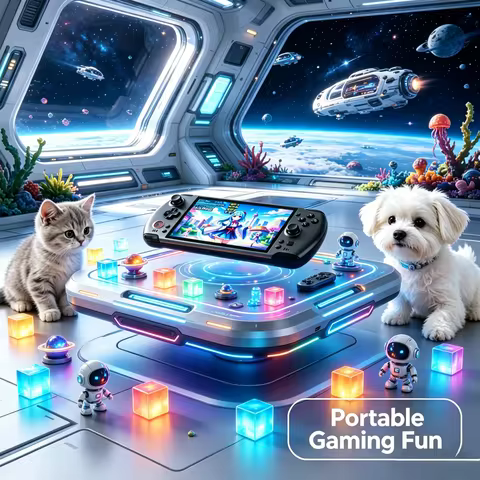 GPD Win5 7 Inch 120Hz 1080P LTPS Handheld Game Console AMD 395 M.2 2280 SSD Win11 RGB Ergonomic Desi