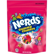 Nerds Gummy Clusters Back to School Candy Rainbow Resealable 8 Ounce Bag