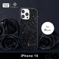 Bling &amp; Co สี Jet Black เคส สำหรับ iPhone 11 12 13 14 15 Plus Pro Max ลายกลิตเตอร์ กากเพชร วิบวับ วัสดุแข็งแรง Sparking premium case กันกระแทกดีเยี่ยม // PSP2-B