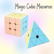 3X3X3 Macaron Rubik'S Cube Stickerless Rubik'S Cube Pyramid Magic Cube Third-Order Rubik'S Cube