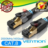 Cat 8 Lan Cable 1m RJ45 Cat8 Lan Cable 1Meter Gigabit 40Gbps SFTP Gold