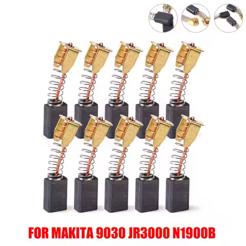 10pcs Carbon Brush Replace For MAK-CB50 Or For MAK-CB51 CB9 CB10 CB50 CB51 CB60 For 9030 JR3000 N190