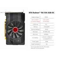 RX550 2GB 1Fan RX550 2GB 1Fan XFX Radeon RX550 RX560 RX470 RX480 RX570 RX580 RX590 2GB 4GB 8GB Game 