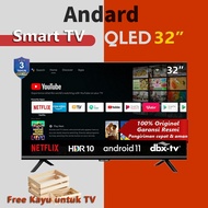 ทีวี Andard Smart TV 32 นิ้ว 8G โทรทัศน์ สมาร์ททีวี LED ราคาถูก Wifi FULL HD DVB-T2 TV รับชม YouTube