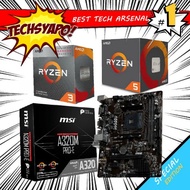 Bnew MSI PRO-E MOTHERBOARD + RYZEN 3 3200G / RYZEN 5 2600 PROCESSOR