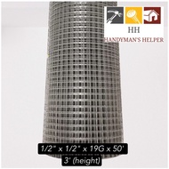 40‘ X 3FT 19G1/2'' X 1/2''  GALVANIZED BRC WIRE MESH NETTING DAWAI JARING JARING BESI 6.3KG PER ROLL