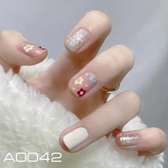 High quality DIY Press On Kuku Palsu A0042 Isi 66 Keping + Gam Jell409