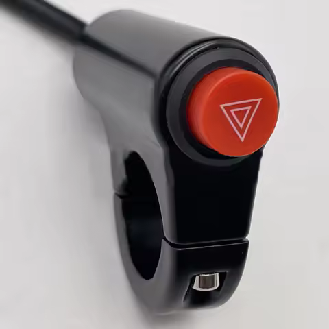 Motorcycle Switch Hazard Light Switch Button Electric Vehicle Double Flash Warning Emergency Lamp Si