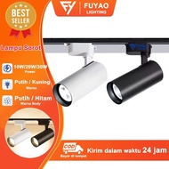 FUYAO LIGHTING LED Track Rail Spotlight, White and Black Body Package