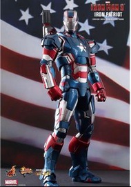 全新啡盒未開Hot Toys Iron Man 3 Iron Patriot Diecast MMS195D01