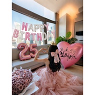 30th Birthday Scene Decoration Decoration Balloon Girl Wife Girlfriend Girlfriend Ceremony Atmospher