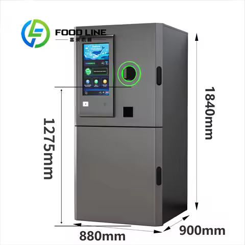 User-Friendly Reverse Vending Machine (RVM) - Smart Beverage Bottle Recycler with Touchscreen Interf