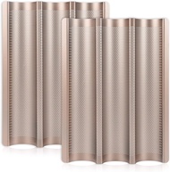 1pcs Baguette Pans for Baking 15" x 11", Carbon Steel 3 Loaf Nonstick Baguette Baking Tray for Frenc