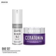 [แพ็คคู่] Gravich Purify Niacinamide Concentrate Serum 30 ml Free Gravich Ceratonin Concentrate Crea
