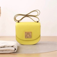 HERMES愛馬仕-Mosaique 24-17 Mini馬賽克檸檬黃金扣 Epsom 皮