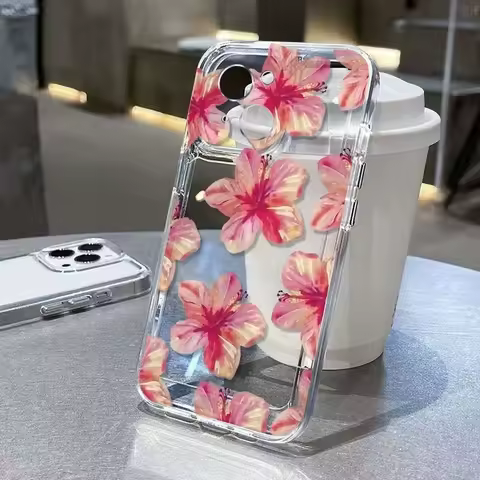 Lotus Flower Case For OPPO Reno 13 12 11 10 Pro Plus 13F 11F 12F 7 A78 A79 A98 A38 A18 A58 A60 A57 A
