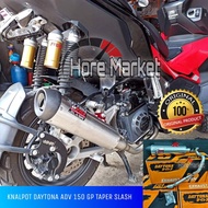 DAYTONA ADV 150 SLASH GP TAPER EXHAUST ORIGINAL 100%