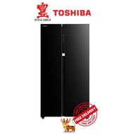 Toshiba GR-RS780WE-PGX(22) 545L Side by Side Fridge- FREE Midea Microwave Oven