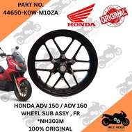Honda ADV 150 ADV 160 front wheel sub assy black sport rim depan 100% original 44650-K0W-M10ZA