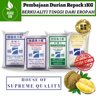 [Baja Import Quality Repack] 1kg Baja Npk Agrobridge Baja Sayur Durian Cili Betik Nangka Pokok Buah 