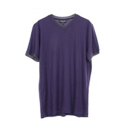 【二手】 GIORGIO ARMANI Armani V領短袖T卹 LSM04JLSK3J 人造絲V領T卹 男士 全新未使用