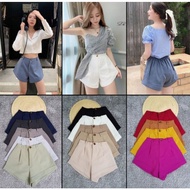 Talent big size thailand height waist short pant 泰国高腰短裤后腰树胶大码35－40inch